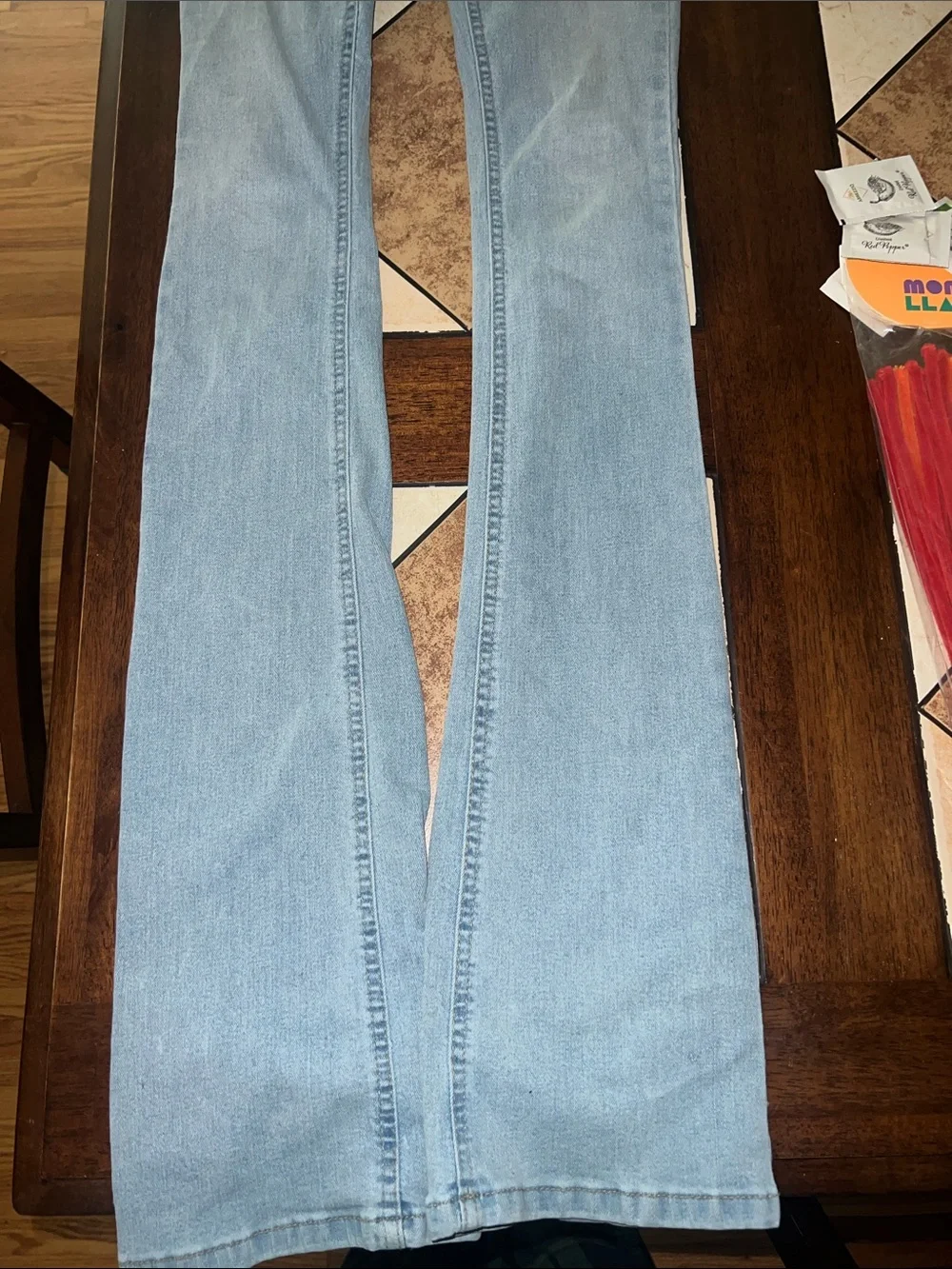 Fashion Nova Light Wash High-Rise Slim Straight Jeans